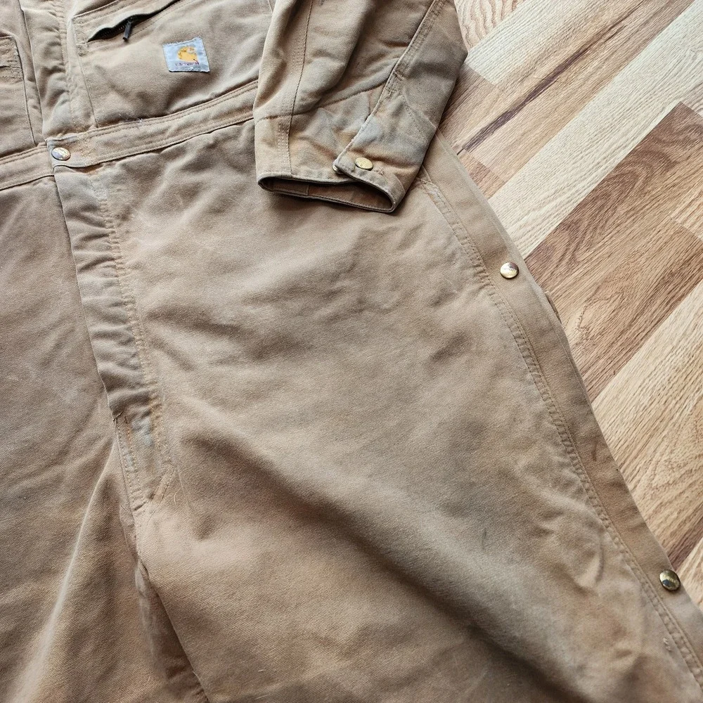 Vintage 1989 100 Year Carhartt 996QZ Insulated Coveralls 50R Union USA *FLAWS*